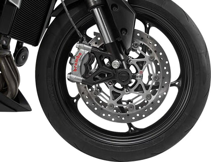 SW-MOTECH FRONT AXLE SLIDER SET BLACK V-Strom 1000 / 1050, MT-10 STP.05.176.10101/B