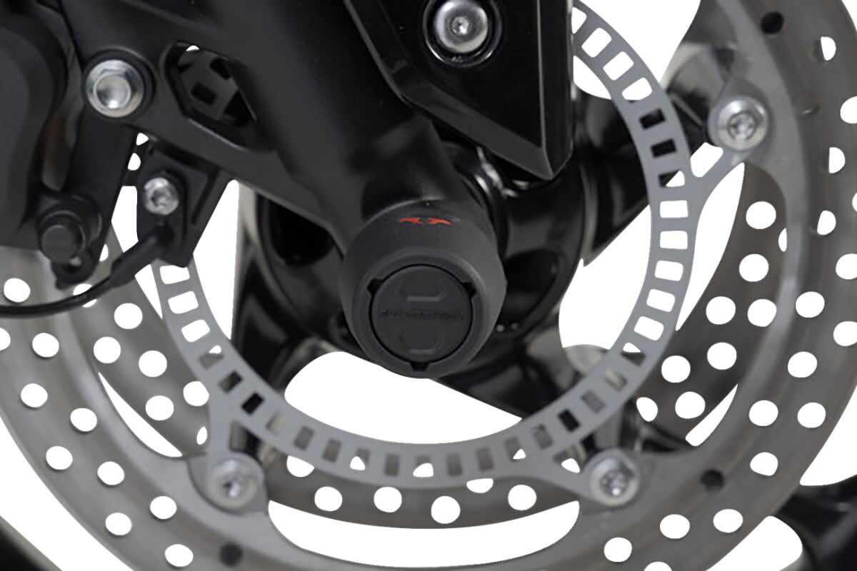 SW-MOTECH FRONT AXLE SLIDER SET BLACK Street Triple , Daytona STP.11.176.10501/B