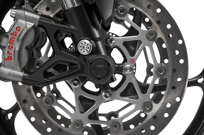SW-MOTECH FRONT AXLE SLIDER SET BLACK Yamaha MT-09/Tracer, XSR900/Abar STP.06.176.10401/B