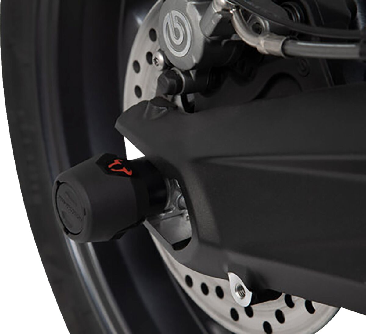 SW-MOTECH REAR AXLE SLIDER SET BLACK Yamaha MT-09/Tracer, XSR900/Abar STP.06.176.10201/B