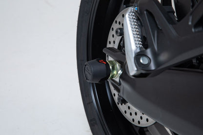 SW-MOTECH REAR AXLE SLIDER SET BLACK Yamaha Tracer 9 STP.06.176.11000/B