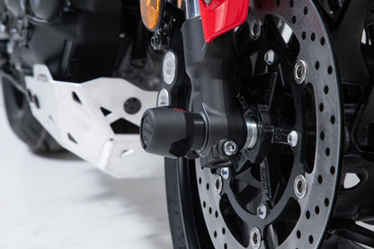 SW-MOTECH FRONT AXLE SLIDER SET BLACK Yamaha Tracer 9 STP.06.176.11100/B