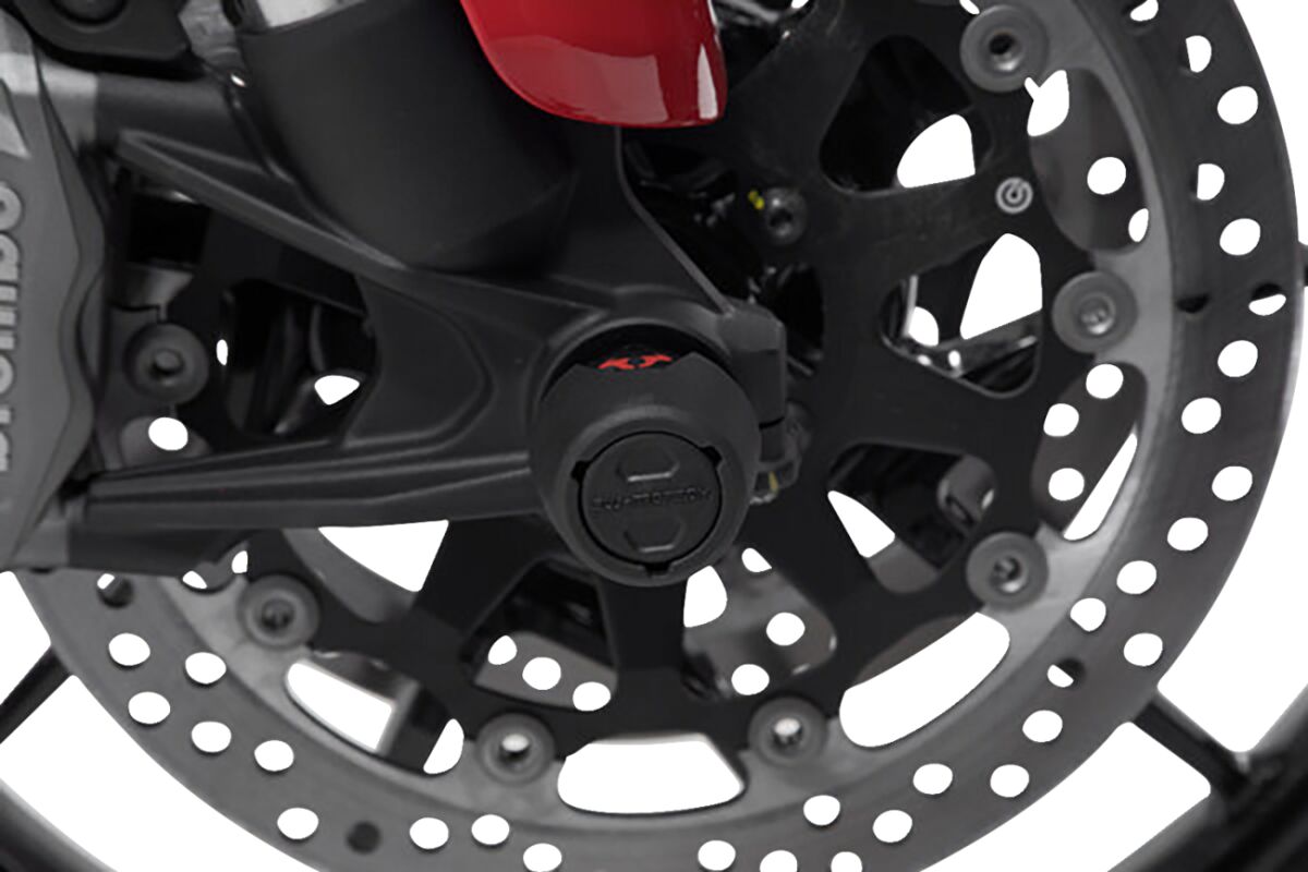 SW-MOTECH FRONT AXLE SLIDER SET BLACK Ducati Multistrada V4 STP.22.176.10600/B