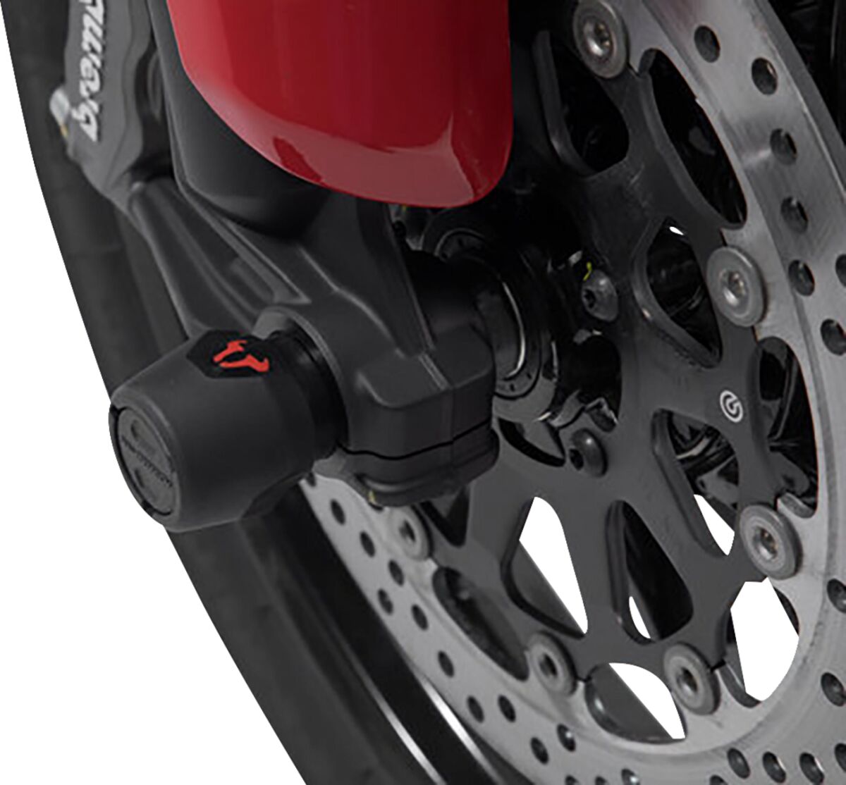 SW-MOTECH FRONT AXLE SLIDER SET BLACK Ducati Multistrada V4 STP.22.176.10600/B