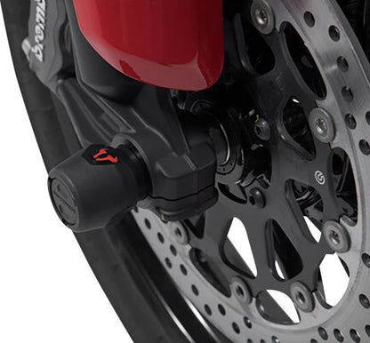 SW-MOTECH FRONT AXLE SLIDER SET BLACK Ducati Multistrada V4 STP.22.176.10600/B