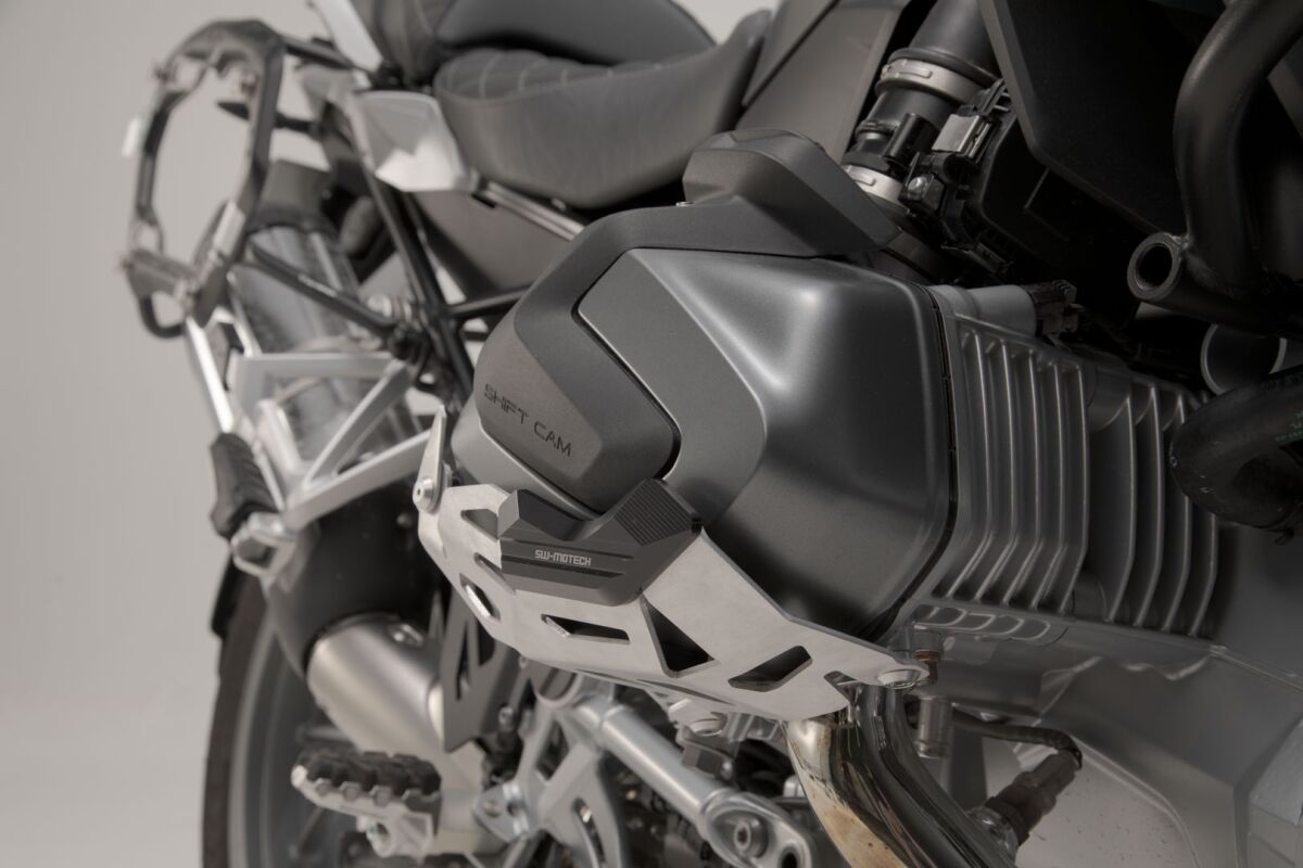 SW-MOTECH CYLINDER GUARD BLACK/SILVER BMW R 1250 GS, R 1250 R MSS.07.904.10201