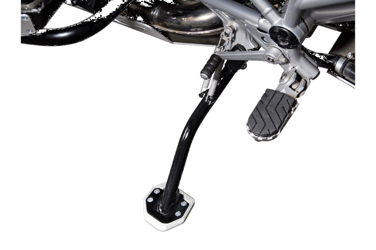 SW-MOTECH SIDESTAND FOOT EXTENSION BLACK/SILVER BMW R1200GS / R1200GS Adventure STS.07.102.10000/S