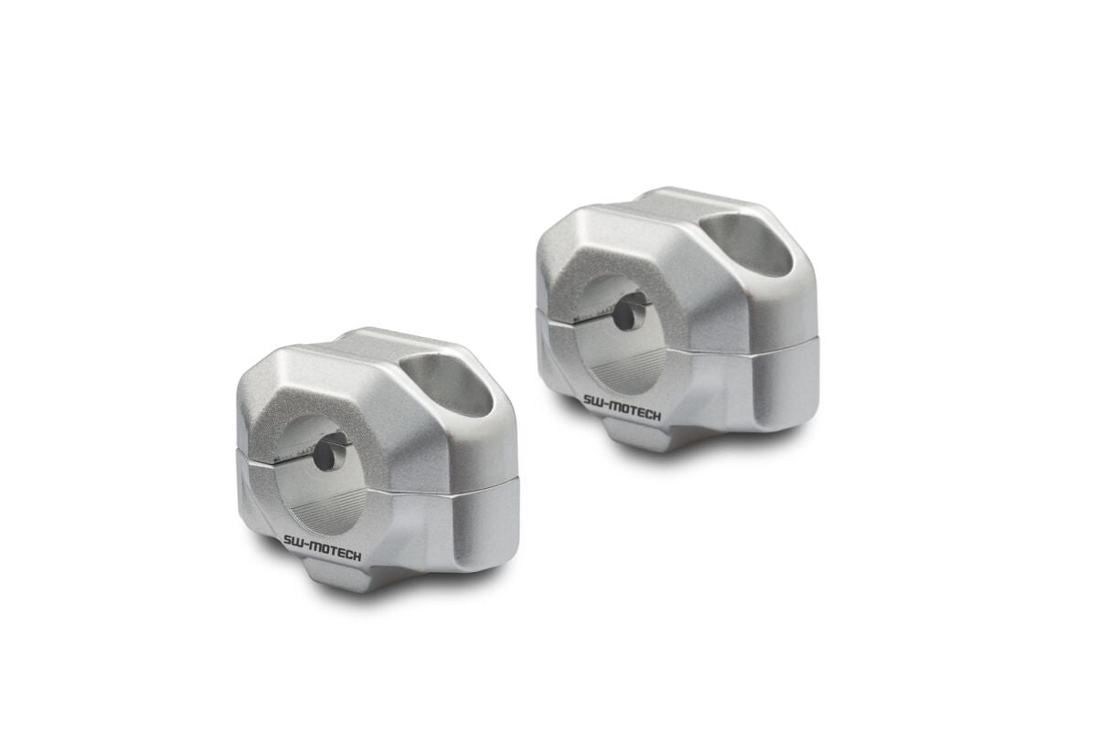 SW-MOTECH BAR RISER FOR 22MM SILVER EH000392200115S
