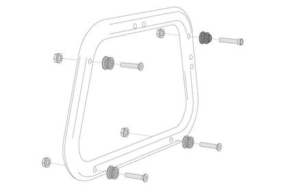 SW-MOTECH ADAPTER KIT FOR EVO SIDE CARRIER KFT.00.152.22500/B