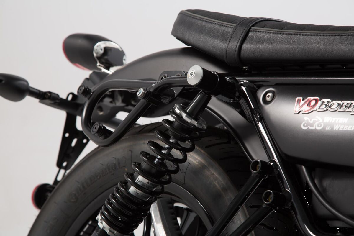 SW-MOTECH SIDE CARRIER SLC LEFT BLACK Moto Guzzi V9 Roamer/Bobber HTA.17.797.10001