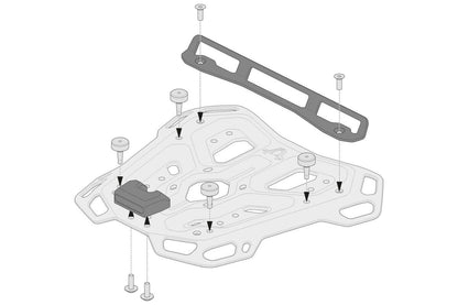 SW-MOTECH ADAPTER KIT ADVENTURE-RACK BLACK For Shad 2 GPT.00.152.35800/B