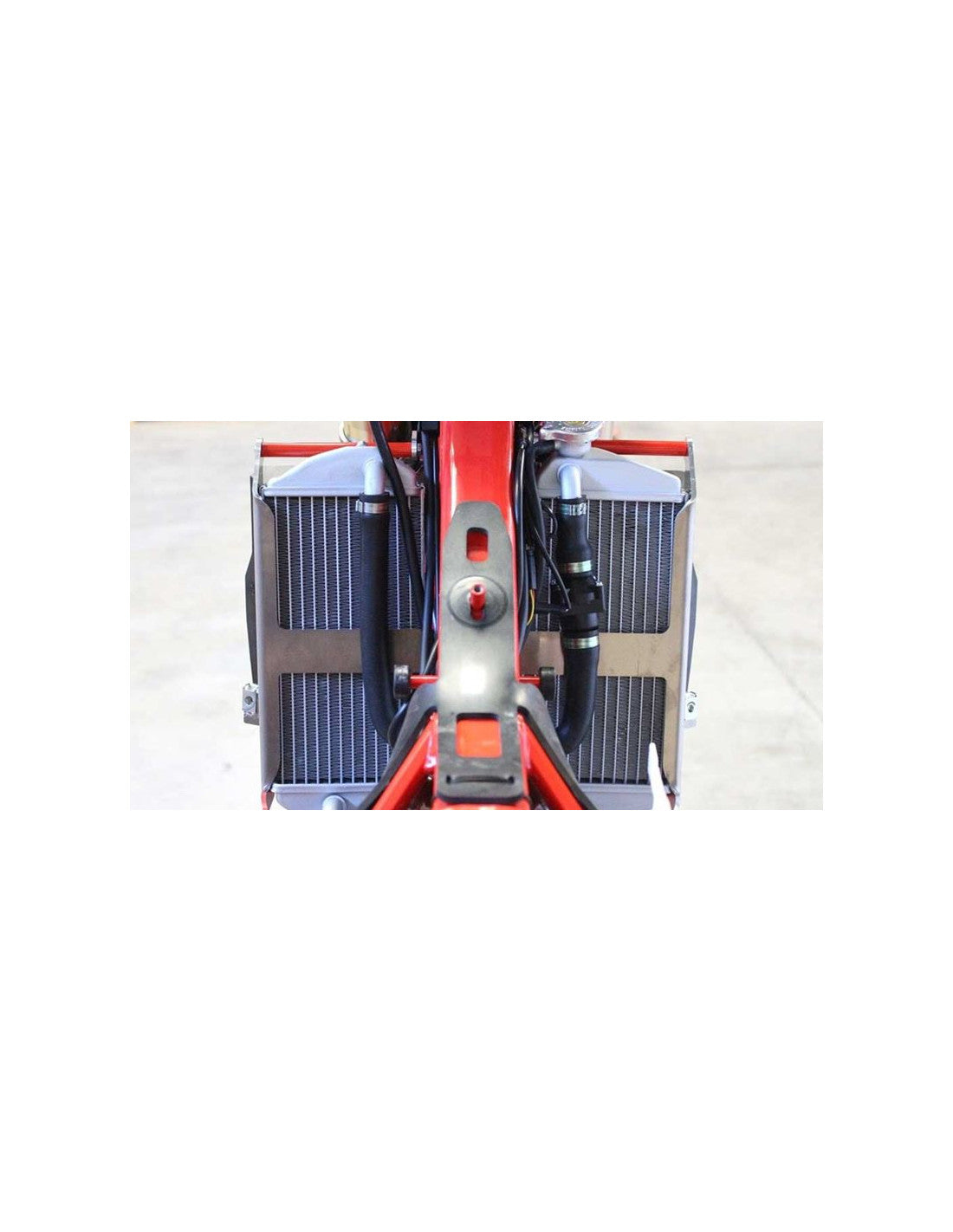 Protections de radiateurs en aluminium avec entretoises rouges pour GasGas EC250 - EC300 - EC300 Ranger