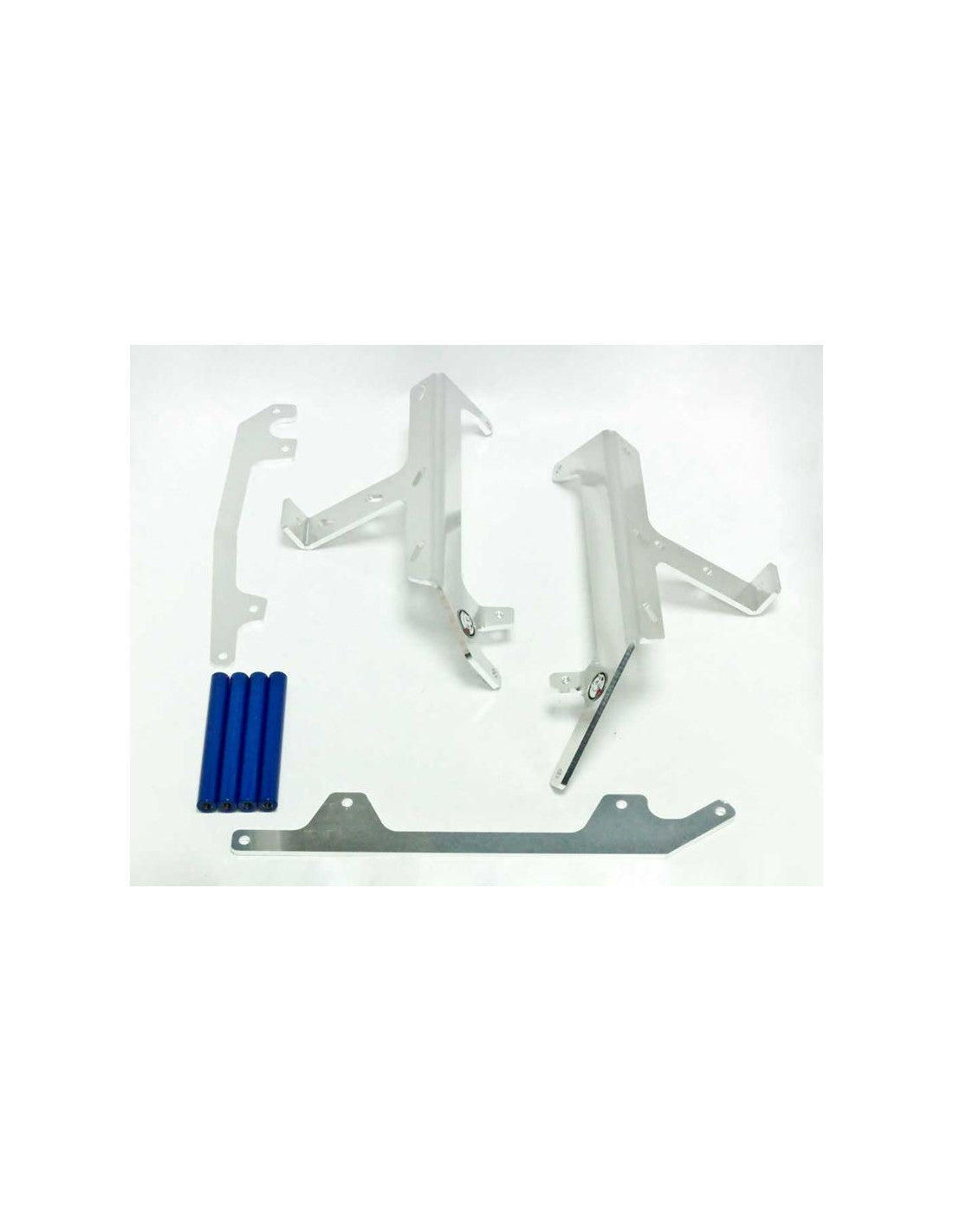 Protections de radiateurs en aluminium avec entretoises bleues pour Yamaha YZ250 - YZ250X