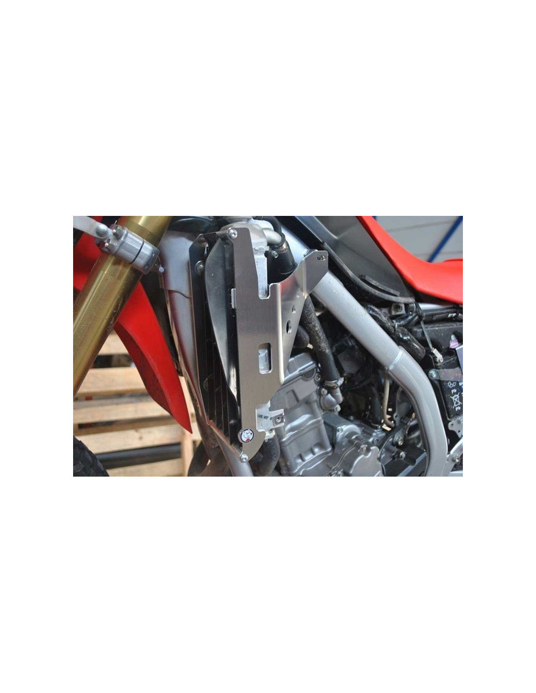 Radiator Guard Honda CRF250L ( 2013 - 2022 ) - Red Spacers