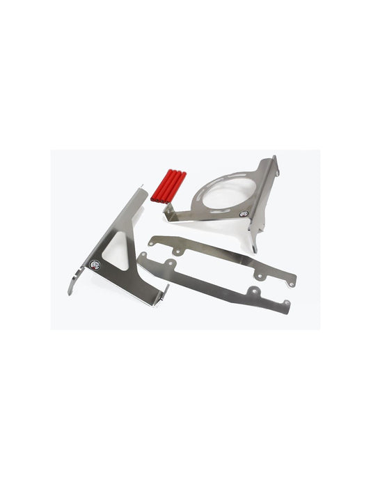 Protections de radiateurs en aluminium avec entretoises rouges pour Beta 125RR - 200RR - 250RR - 300RR
