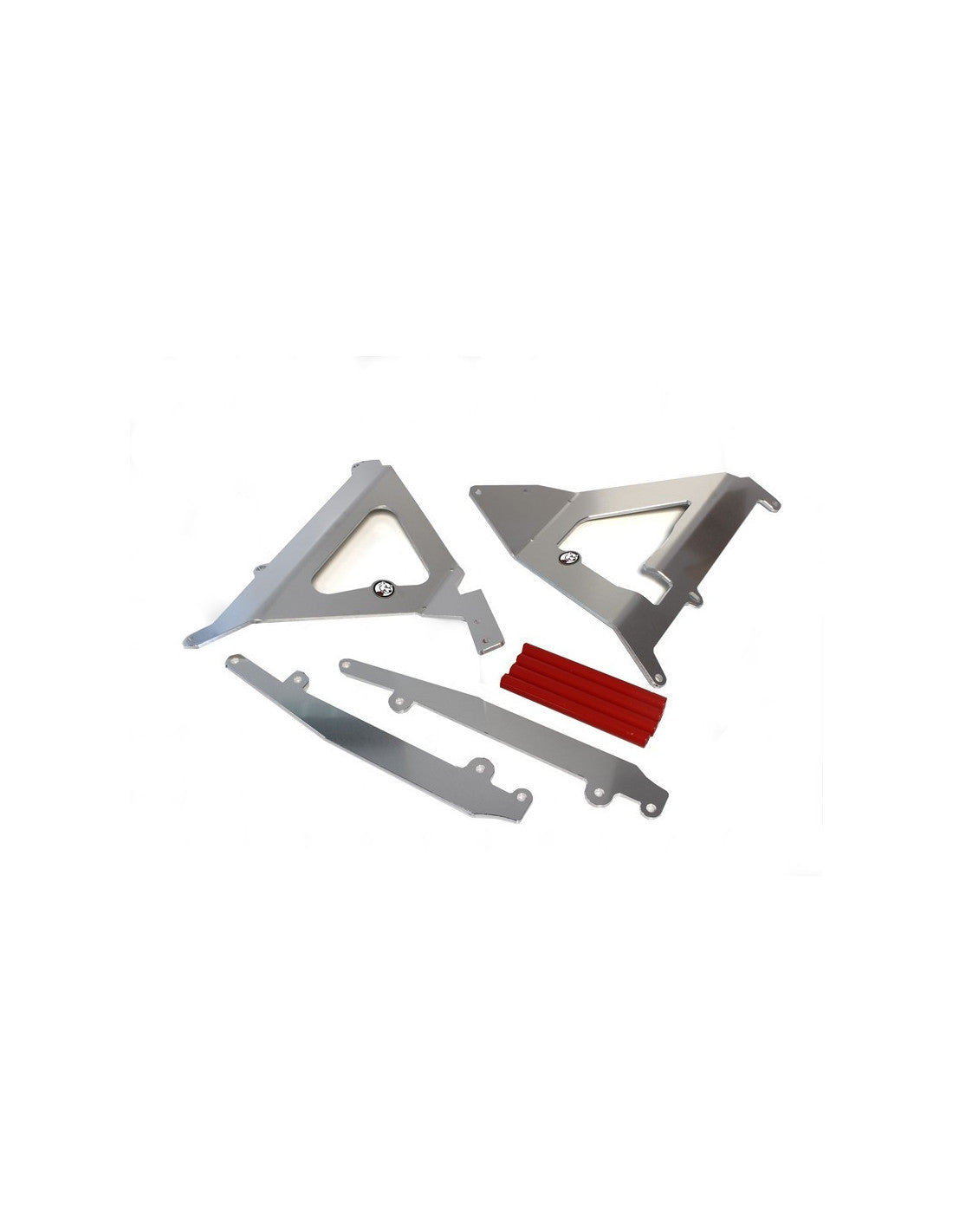 Protections de radiateurs en aluminium avec entretoises rouges pour Beta 250 et 300Xtrainer