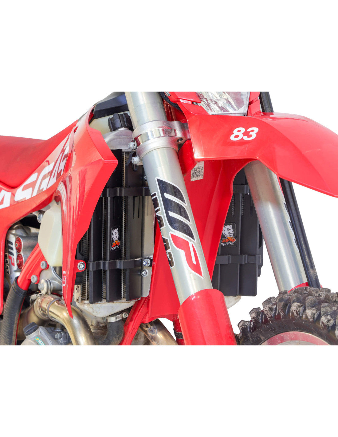 Côté droit des protections de radiateurs fast-cleaning pour KTM / GasGas / Husqvarna