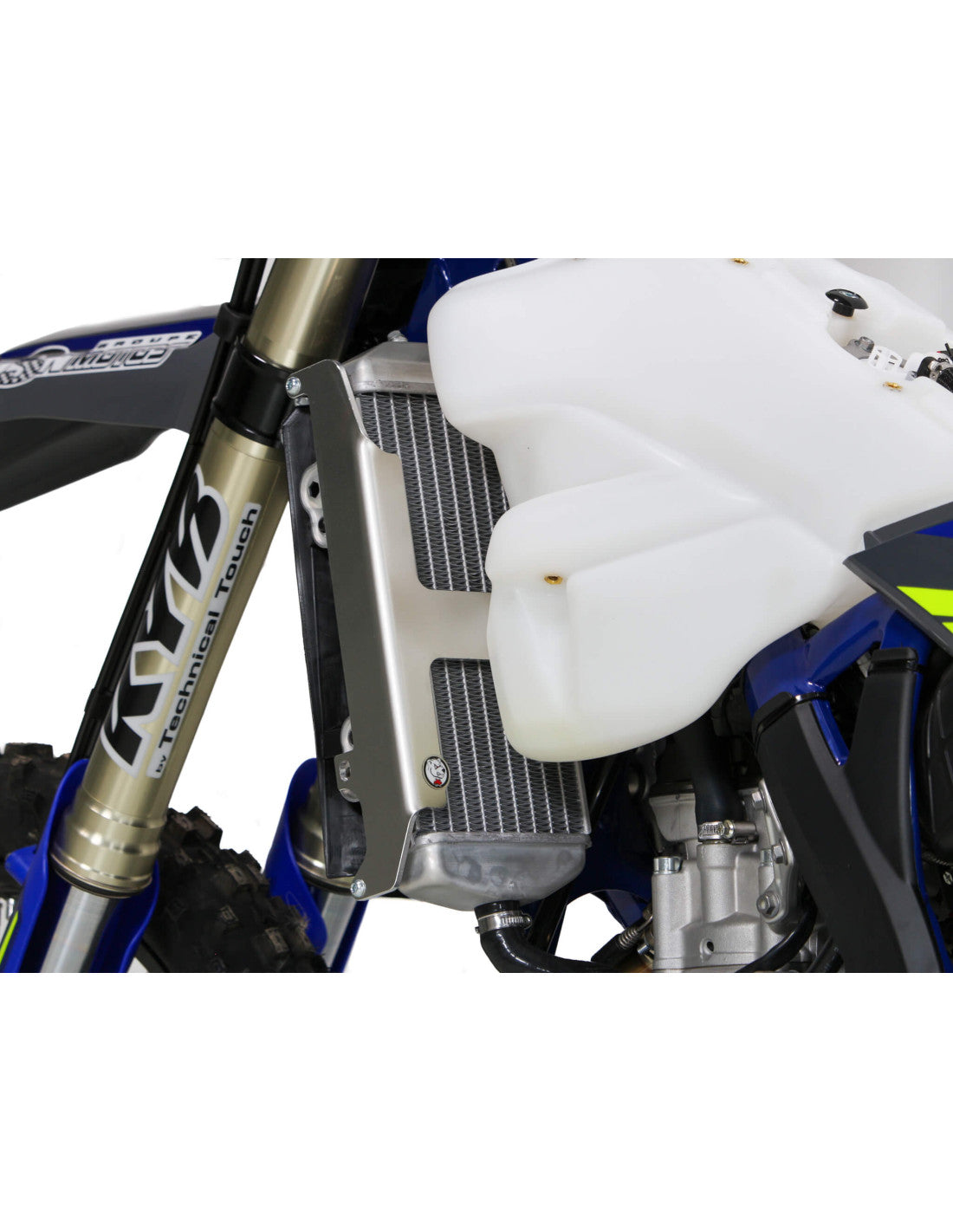 Rear left side of the radiator braces in aluminum for Sherco SEF300
