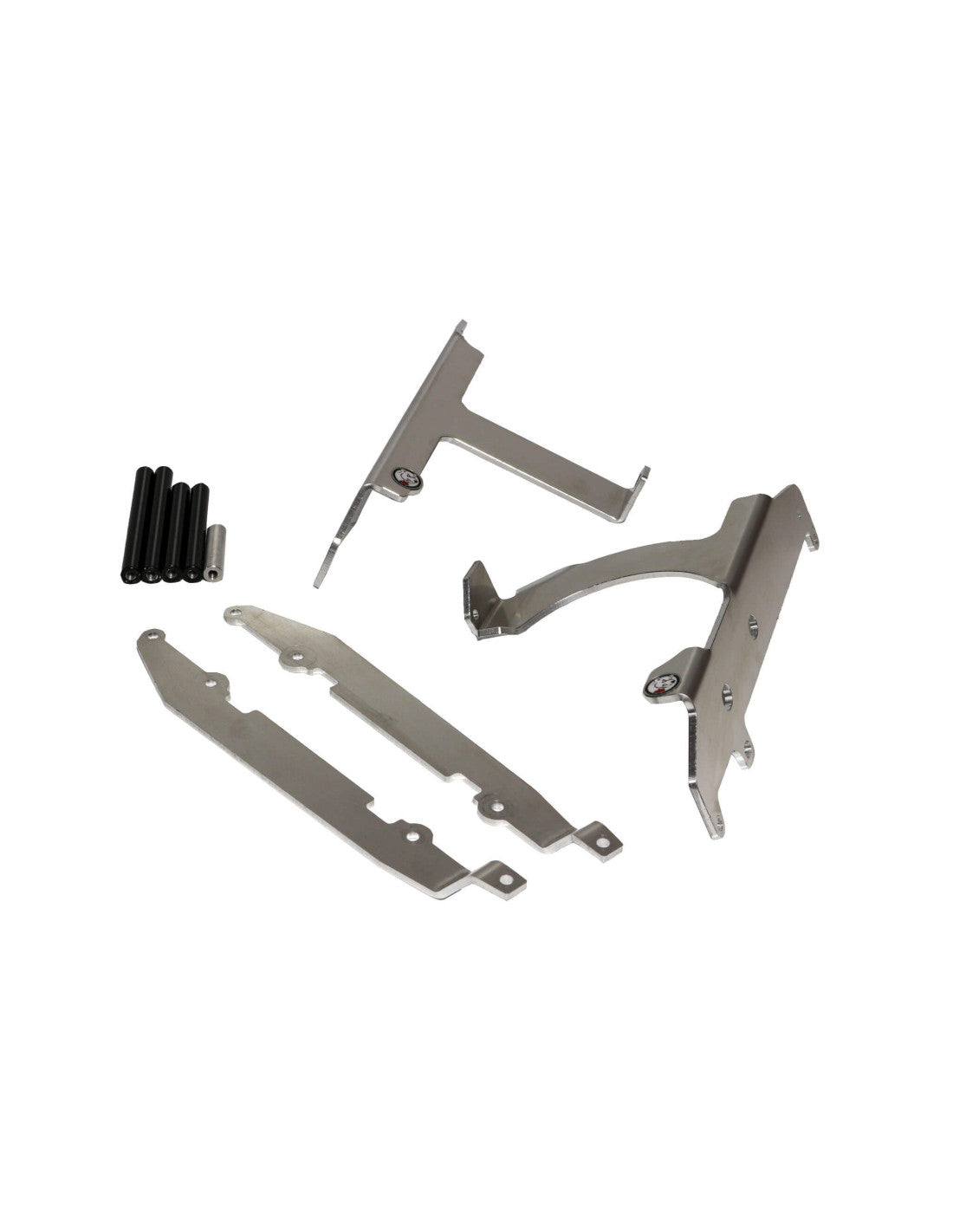Protections de radiateurs en aluminium avec entretoises noires pour Sherco SEF300