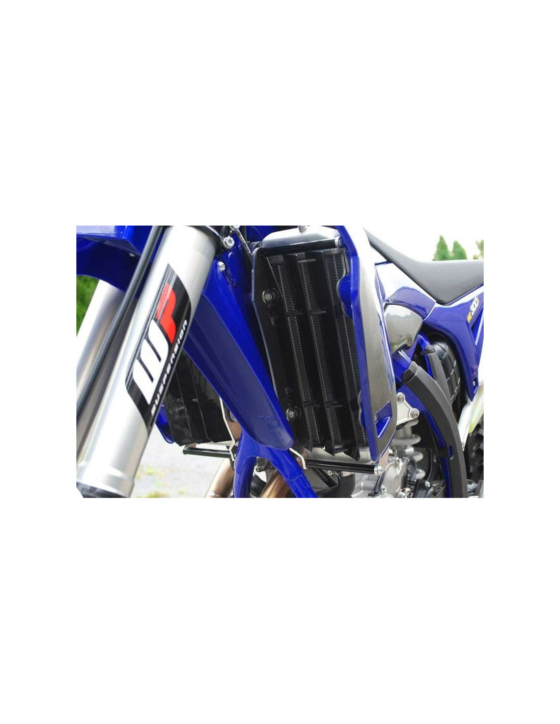 Side view of the radiator braces in aluminum for Sherco 250 - 300SEFR