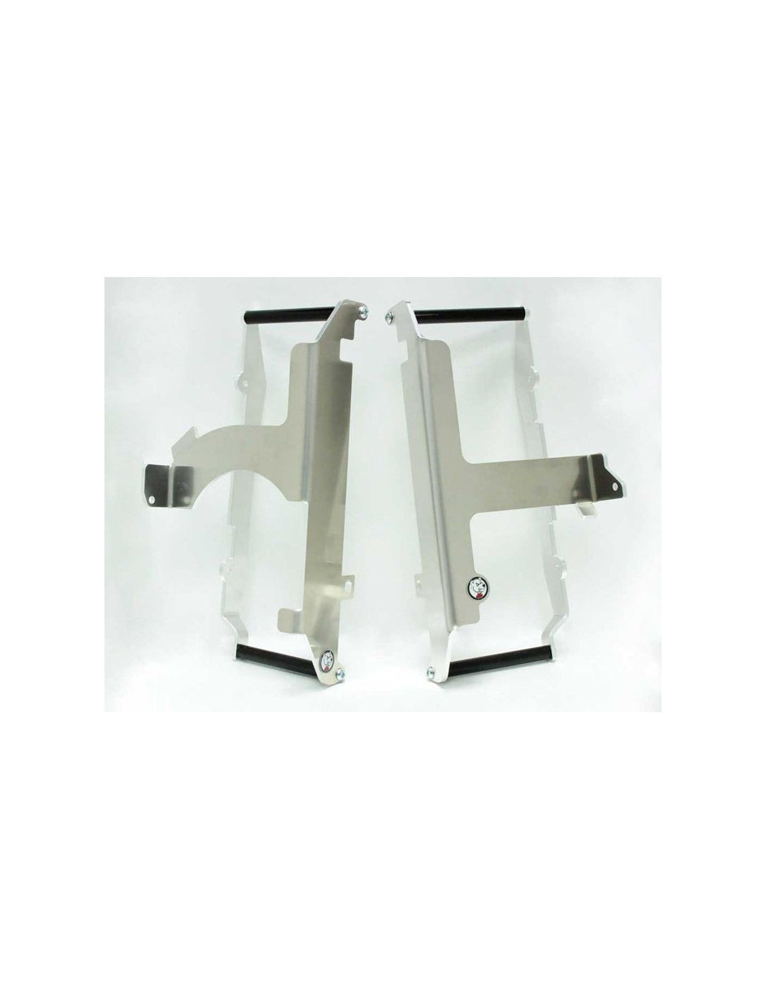 Radiator braces in aluminum with black spacers for Sherco 250 - 300SEFR
