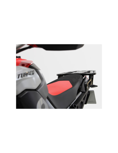 Left side of the 15mm thick HDPE plastic rear rack for Aprilia Tuareg 660