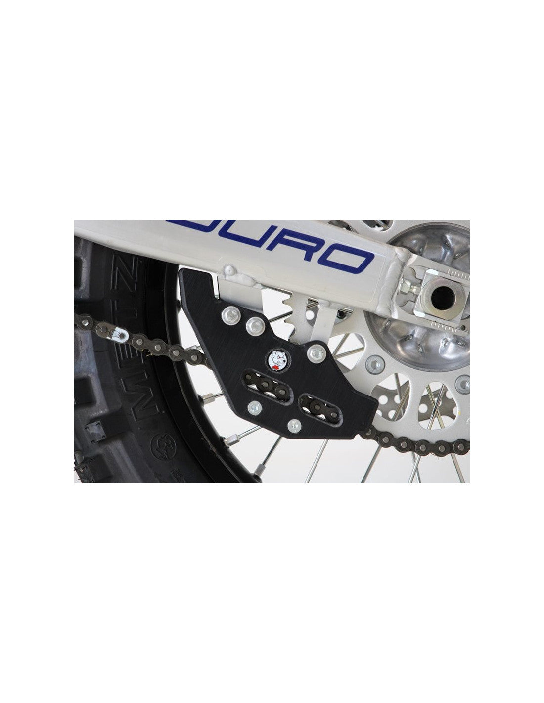 Side view of the chain guide in UHMW plastic for Honda