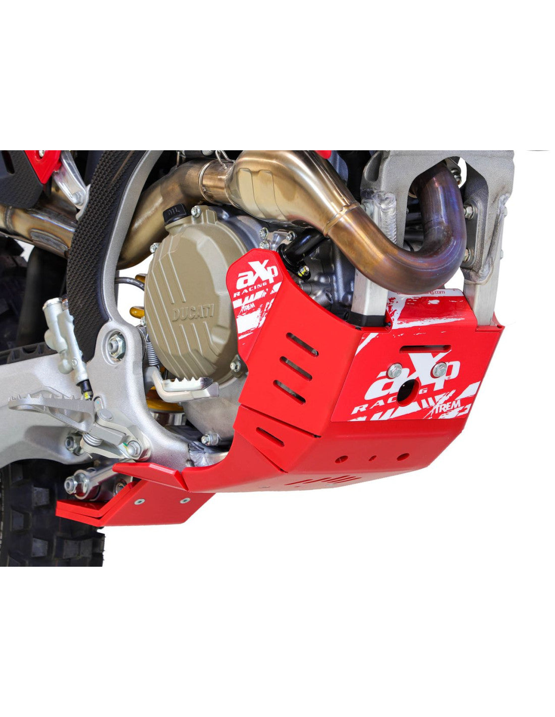 Skid Plate Hard Enduro Ducati Desmo450 MX / EDX / EDS (2025 – 2026) - red