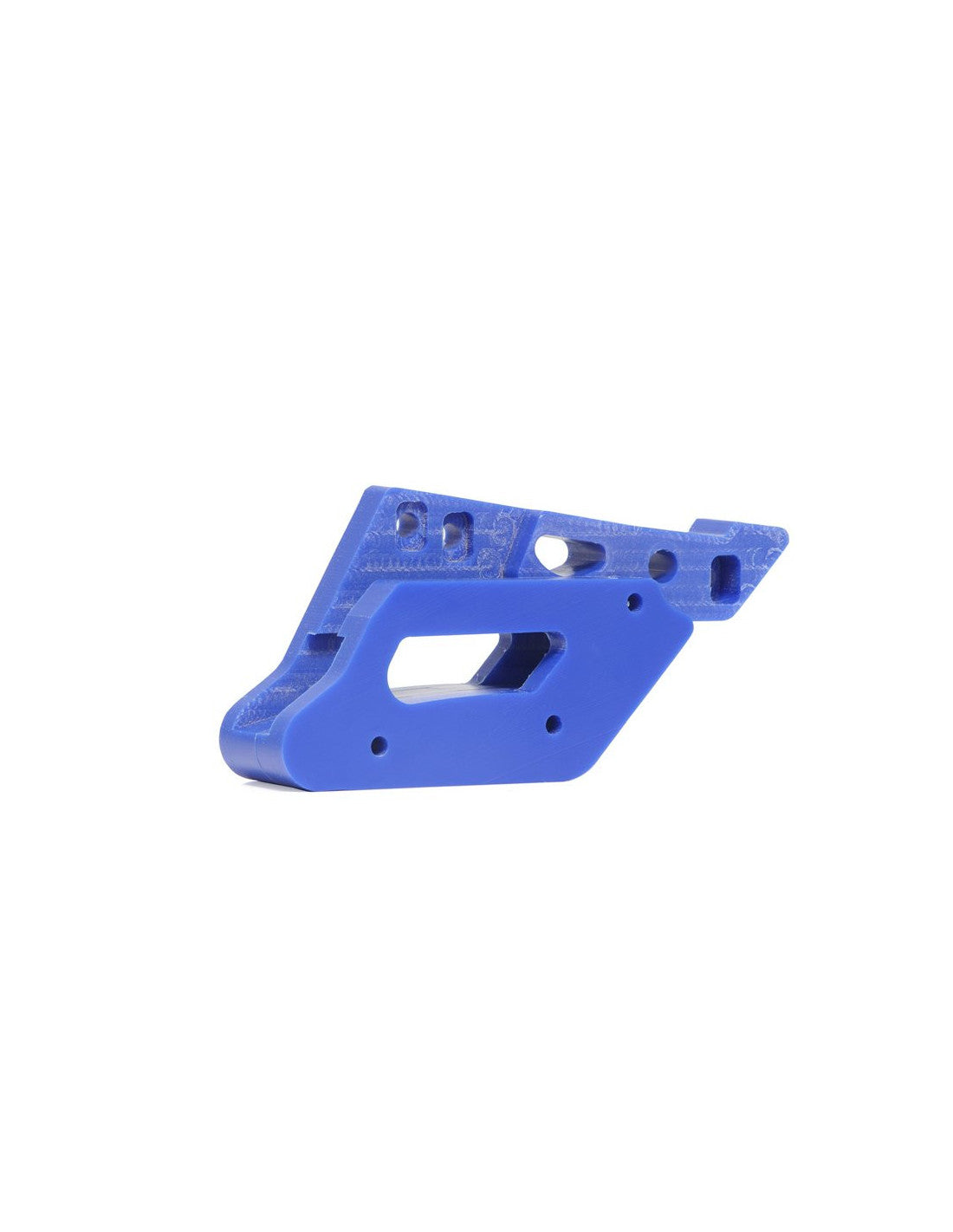 Side view of the blue chain guide in UHMW plastic for Sherco SER - SEFR