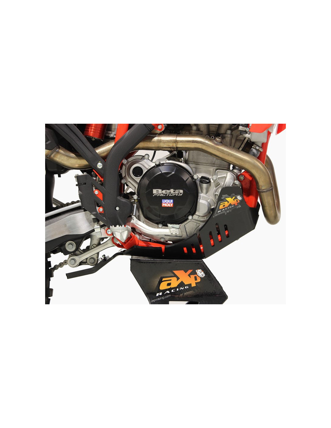 Côté droit du sabot noir en plastique PEHD avec protection de biellette pour Beta 350RR - 500RR
