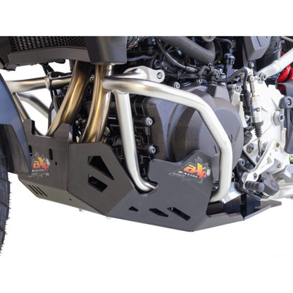 AXP Skid plate BMW F900GS WITH BMW / SW Motech crash bars ( 2024 - 2026 ) - Black