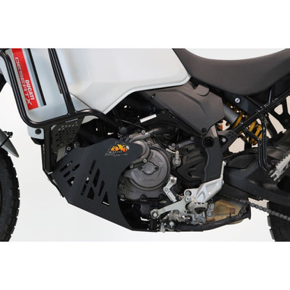 AXP Skid Plate Ducati DESERT X ( 2022 - 2023 ) / To fit Hepco & Becker crash bars - Black