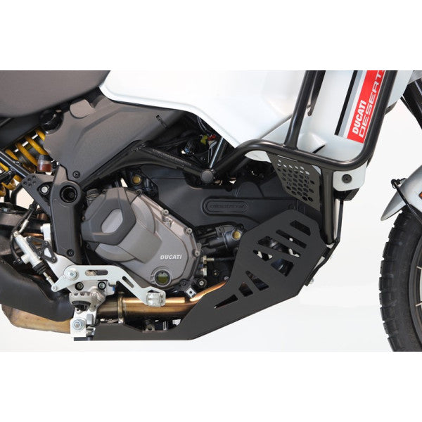 AXP Skid Plate Ducati DESERT X ( 2022 - 2023 ) / To fit Hepco & Becker crash bars - Black