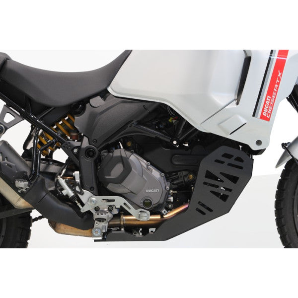 AXP Skid Plate Ducati DESERT X ( 2022 - 2023 ) / To fit SW Motech crash bars - Black