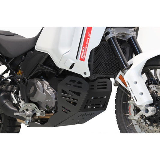 AXP Skid Plate Ducati DESERT X ( 2022 - 2023 ) / To fit SW Motech crash bars - Black