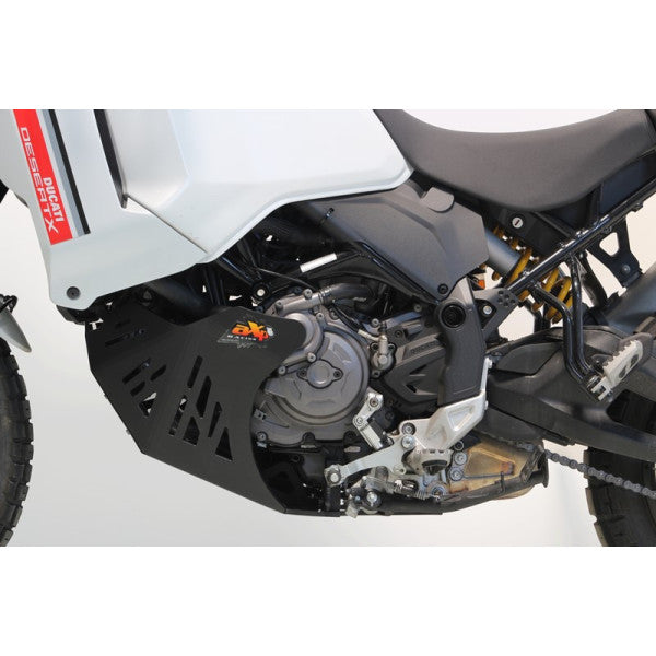 AXP Skid Plate Ducati DESERT X ( 2022 - 2023 ) / To fit SW Motech crash bars - Black