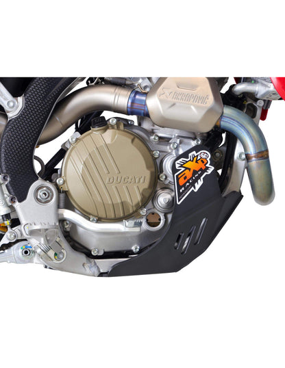 Côté droit du sabot noir en plastique PEHD 6mm pour Ducati Desmo450 MX