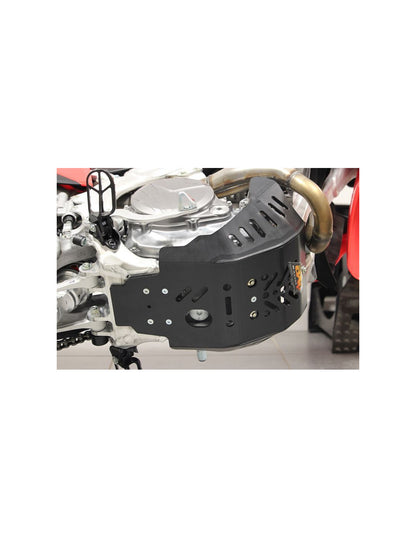 Vue du dessous du sabot en plastique PEHD 6mm pour Honda CRF250R - CRF450R