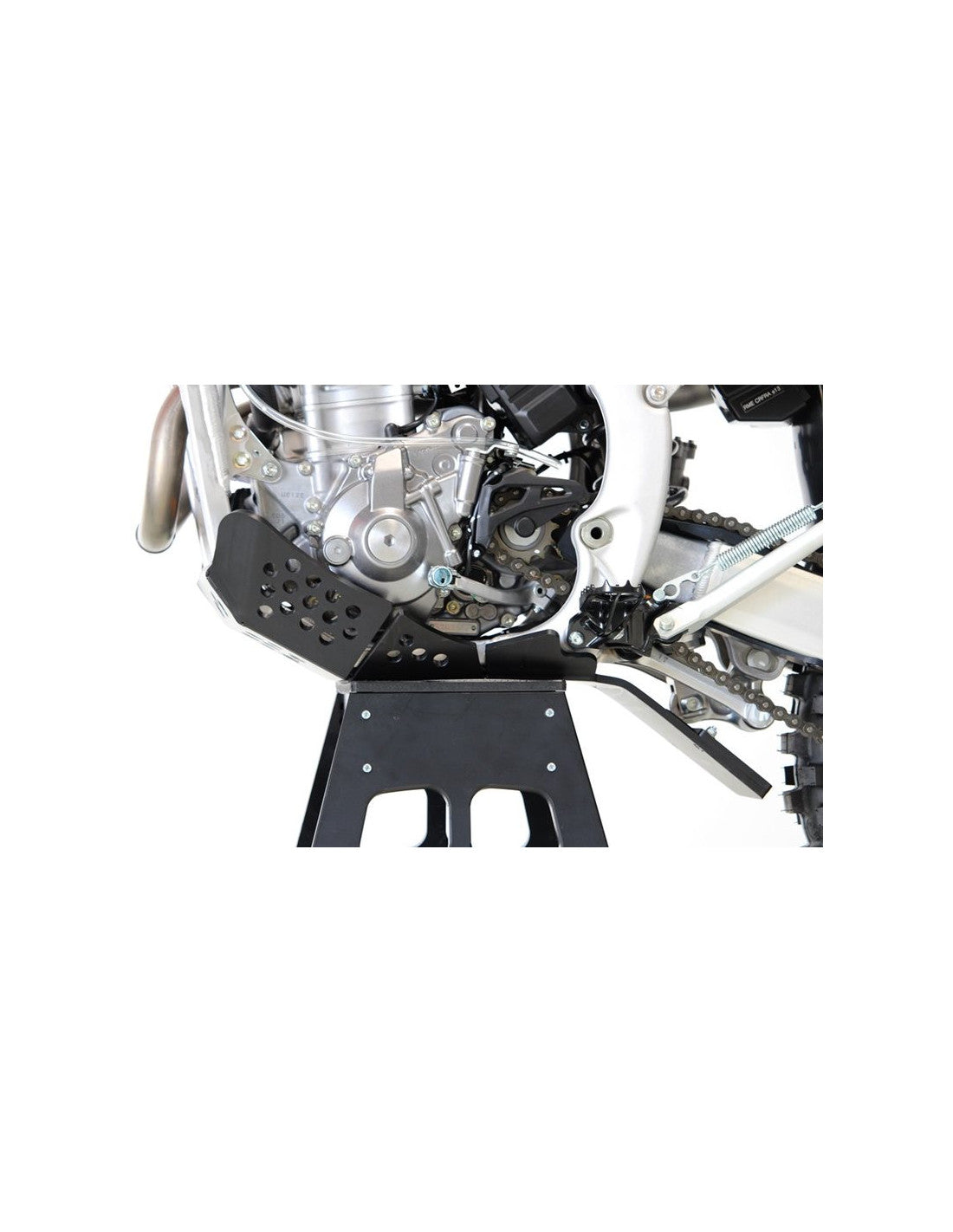 Côté gauche du sabot noir en plastique PEHD avec protection de biellette pour Honda CRF250 et 300