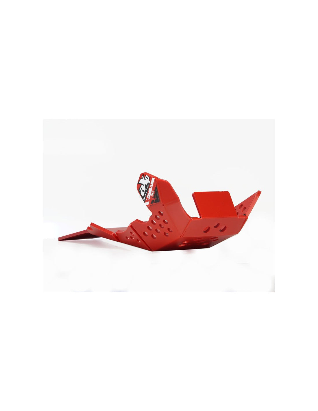 Red HDPE plastic skid plate with linkage guard for CRF250R - 250RX - 300RX