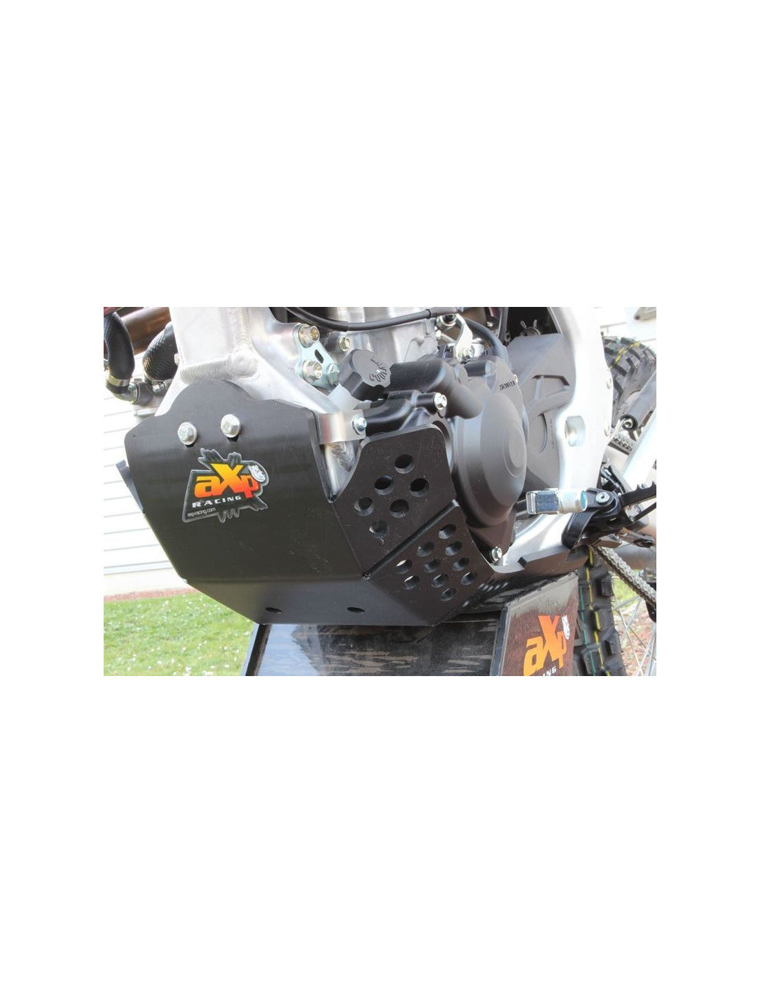 Côté gauche du sabot noir en plastique PEHD avec protection de biellette pour Honda CRF450L - CRF450XR