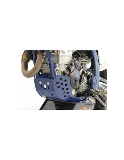 Côté gauche du sabot bleu en plastique PEHD 6mm pour Husqvarna FC250 - FE300