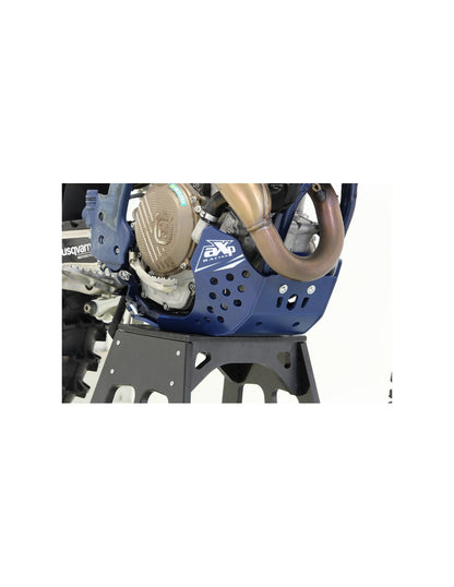 Côté droit du sabot bleu en plastique PEHD 6mm pour Husqvarna FC250 - FE300