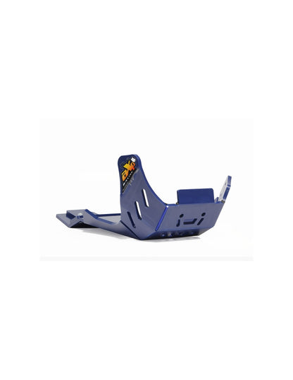 Sabot bleu en plastique PEHD avec protection de biellette pour Husqvarna FC450 - FE450