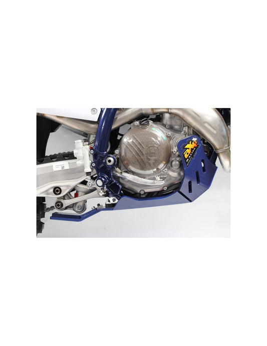 Côté droit du sabot bleu en plastique PEHD avec protection de biellette pour Husqvarna FC450 - FE450