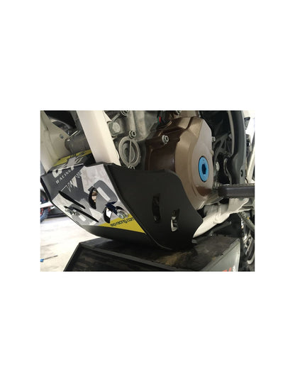 6mm black HDPE plastic skid plate for Husqvarna FE250 - FE350