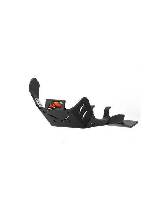 Black HDPE plastic skid plate with linkage guard for Husqvarna FE250 - FE350