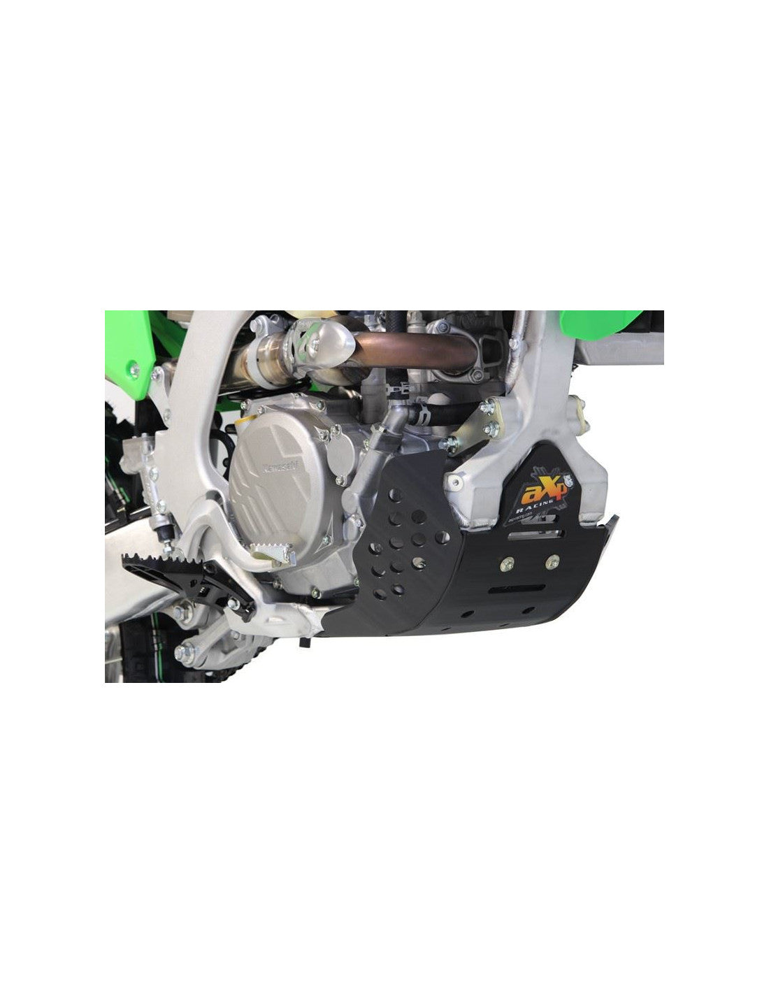 Côté droit du sabot noir en plastique PEHD 6mm pour Kawasaki KX250
