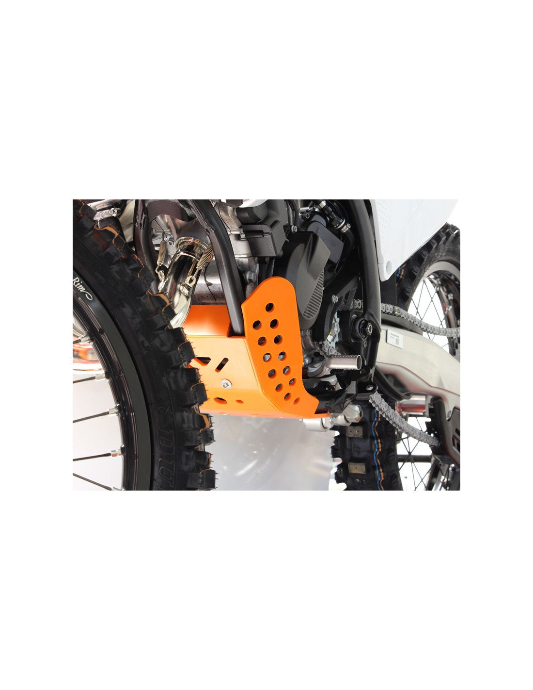 Côté gauche du sabot orange en plastique PEHD pour KTM 125SX et 150EXC
