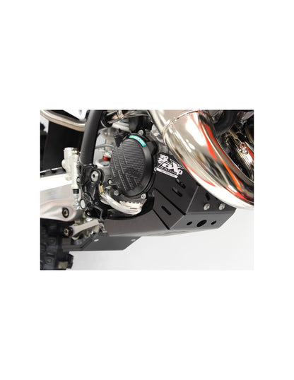 Côté droit du sabot noir en plastique PEHD avec protection de biellette pour KTM et Husqvarna